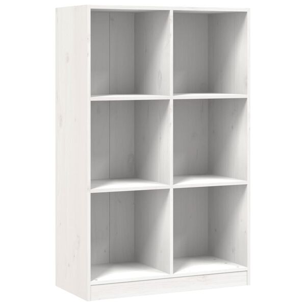 vidaXL Biblioth&egrave;que blanc 70x33x110 cm bois massif de pin