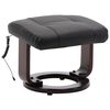 vidaXL Fauteuil de massage TV inclinable noir similicuir