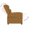 vidaXL Fauteuil de massage Marron Velours