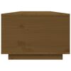 vidaXL Table basse Marron miel 80x50x35,5 cm Bois massif de pin