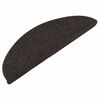 vidaXL Tapis d'escalier auto-adh&eacute;sifs 10 pcs noir 56x17x3 cm