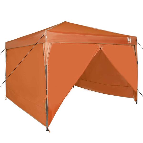 vidaXL Tente à auvent pop-up Orange 300 x 300 cm tissu