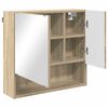 vidaXL Ensemble de mobilier de salle de bain 3 pcs Ch&ecirc;ne Sonoma
