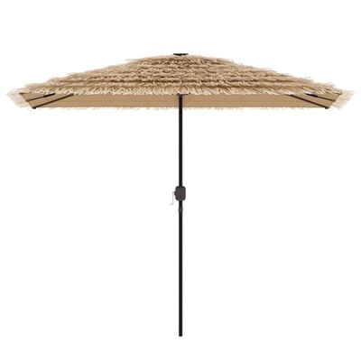 vidaXL Parasol de jardin avec mât en acier marron 300x200x250 cm