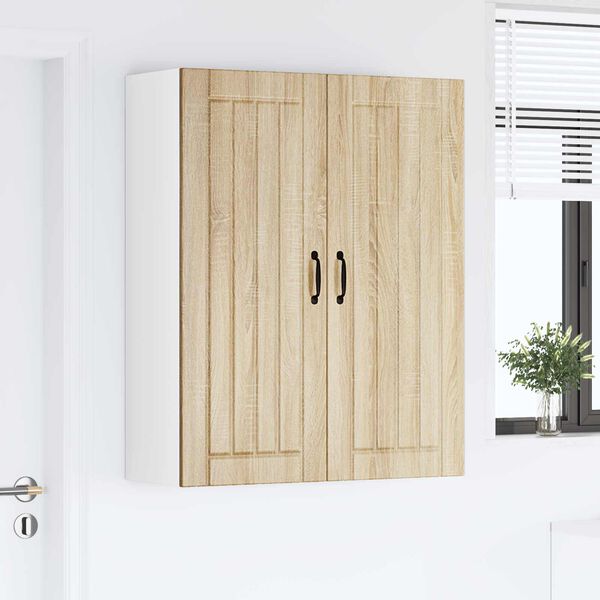 vidaXL Armoire de cuisine Lucca Ch&ecirc;ne Sonoma 80 x 31 x 100 cm
