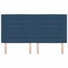 vidaXL T&ecirc;te de lit avec t&ecirc;te de lit Bleu 180 cm Cuir synth&eacute;tique