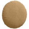 vidaXL Coussins de si&egrave;ge 2 pcs Marron &Oslash;50 x 19 cm Velours
