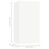 vidaXL Ensemble de meubles TV 8 pcs Blanc Bois d'ing&eacute;nierie