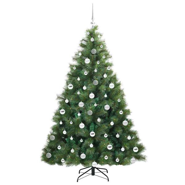 vidaXL Sapin de No&euml;l artificiel avec 300 LED Vert 180 cm PE et PVC