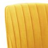 vidaXL Chaises pivotantes &agrave; manger lot de 4 jaune velours