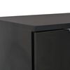 vidaXL Buffet Noir brillant 71x35x80 cm Bois d'ingénierie