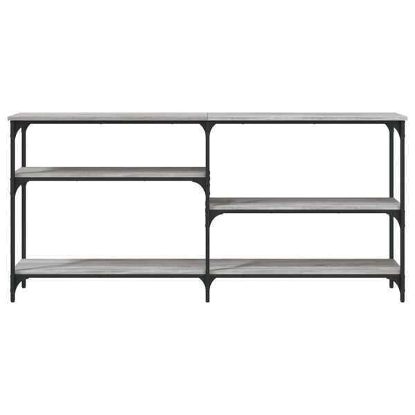 vidaXL Table console sonoma gris 160x29x75 cm bois d'ing&eacute;nierie