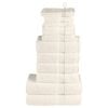 vidaXL Ensemble de serviettes de qualit&eacute; sup&eacute;rieure SOLUND 12pcs cr&egrave;me