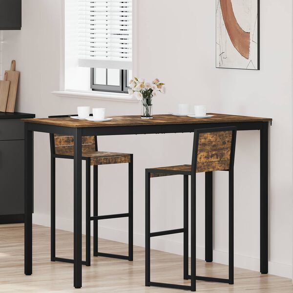 vidaXL Table de bar debout Bois d'ing&eacute;nierie