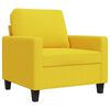 vidaXL Fauteuil Jaune clair 60 cm Tissu