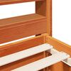 vidaXL Cadre de lit sans matelas cire marron 120x200cm bois pin massif