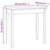 vidaXL Table console 80x40x75 cm Bois massif de pin