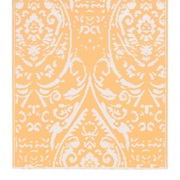 vidaXL Tapis d'ext&eacute;rieur ARAKIL Orange et blanc 80x150 cm PP