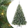 vidaXL Sapin de No&euml;l artificiel avec 300 LED Vert 210 cm PE et PVC