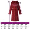 vidaXL Peignoir avec capuche Rouge Bordeaux l Flanelle