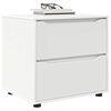 vidaXL Armoire de rangement Blanc 60 x 48 x 57 cm Bois d'ing&eacute;nierie
