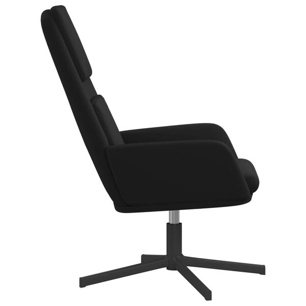vidaXL Chaise de relaxation Noir Velours