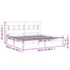 vidaXL Cadre de lit sans matelas 200x200 cm bois massif de pin