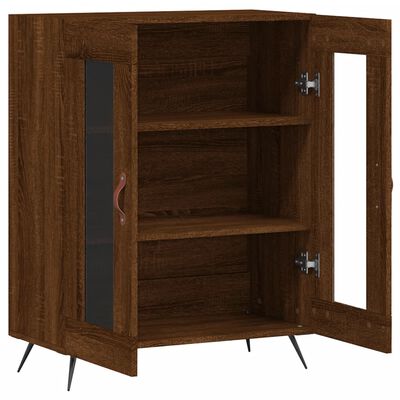 vidaXL Buffet chêne marron 69,5x34x90 cm bois d'ingénierie