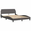 vidaXL Cadre de lit Viana sans matelas gris 120x200 cm similicuir