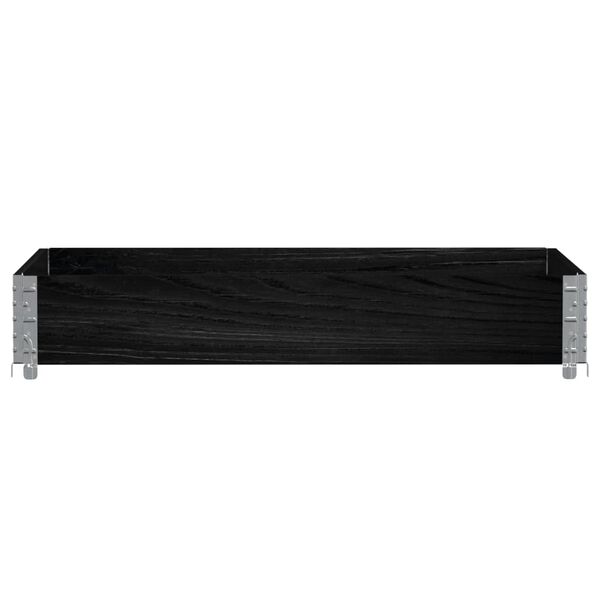 vidaXL Jardini&egrave;re noir 120x80 cm bois massif de pin