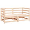 vidaXL Canap&eacute;s d'angle de jardin 2 pcs bois de pin massif