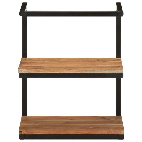 vidaXL &Eacute;tag&egrave;re murale 40x30x50 cm bois massif d'acacia et fer