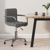 vidaXL Chaise pivotante de bureau Gris clair Tissu