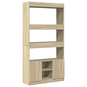 vidaXL Buffet haut ch&ecirc;ne sonoma 92x33x180 cm bois d'ing&eacute;nierie