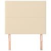 vidaXL T&ecirc;te de lit Cr&egrave;me 90x5x118/128 cm Tissu