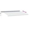 vidaXL Auvent r&eacute;tractable automatique avec LED anthracite et blanc