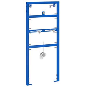 vidaXL Support mural de salle de bain Bleu 50 x 3 x 112 cm