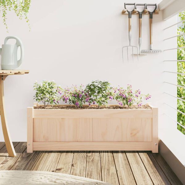 vidaXL Jardini&egrave;re d'ext&eacute;rieur 90x31x31 cm bois de pin massif