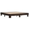 vidaXL Cadre de lit sans matelas ch&ecirc;ne marron 180x200 cm