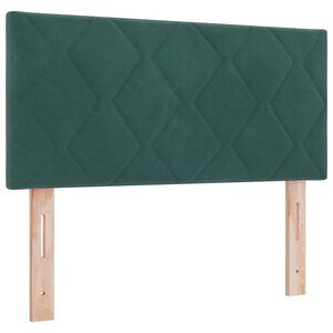 vidaXL T&ecirc;te de lit avec t&ecirc;te de lit Vert fonc&eacute; 100 cm Velours