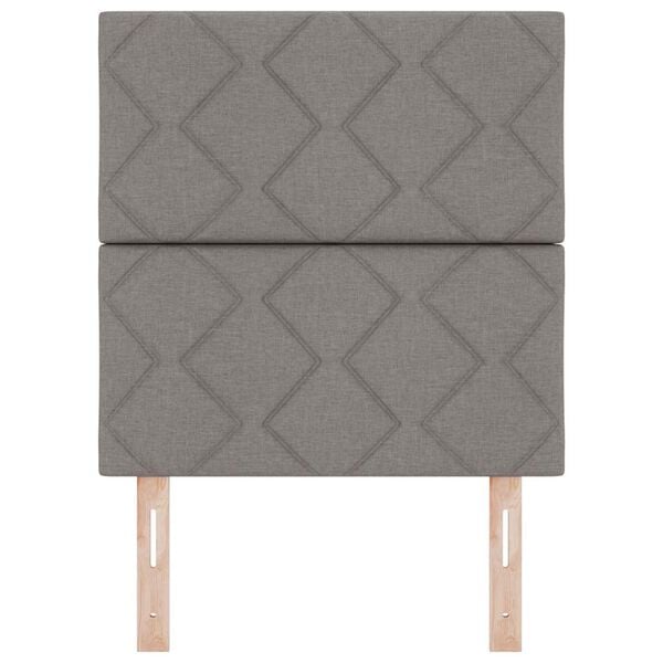 vidaXL T&ecirc;te de lit avec t&ecirc;te de lit Taupe 80 cm Cuir synth&eacute;tique