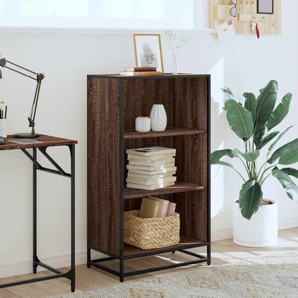 vidaXL Biblioth&egrave;que ch&ecirc;ne marron 60x35x107,5 cm bois d'ing&eacute;nierie