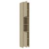 vidaXL Armoire de salle de bain Chêne sonoma 30x30x183,5 cm Aggloméré
