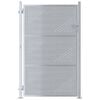 vidaXL Porte de Jardin 85 x 120 cm Acier inoxydable Verrouillable