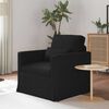 vidaXL Canap&eacute; Noir Dimensions globales: 78 x 78 x 80 cm (l x P x H)
