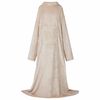 vidaXL Sweat &agrave; capuche couverture Beige Flanelle