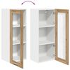 vidaXL Armoire suspendue avec porte Ch&ecirc;ne artisanal 40 x 31 x 100 cm
