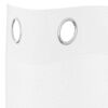 vidaXL Rideau en Voile 2 pcs Blanc 260 x 140 cm Polyester