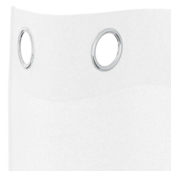vidaXL Rideau en Voile 2 pcs Blanc 260 x 140 cm Polyester