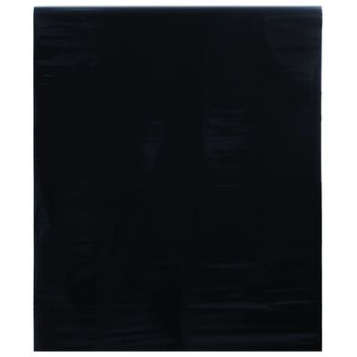 vidaXL Film de fenêtre statique dépoli noir 60x500 cm PVC
